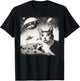 Cat Incident Involving UAPs Funny UFO Retro Aliens Men Women Kids T-Shirt - T-Shirt | Black