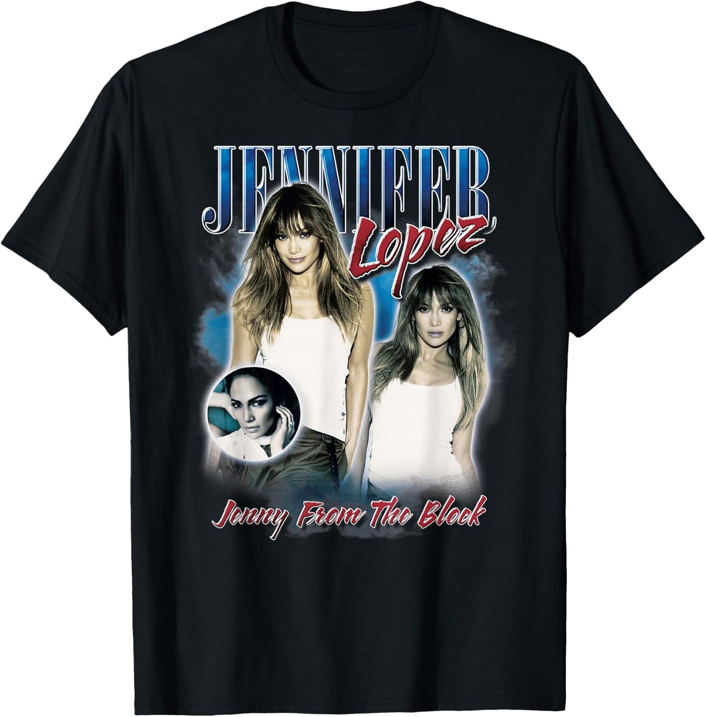 Jennifer Lopez Homage Collage T-Shirt - T-Shirt | Black