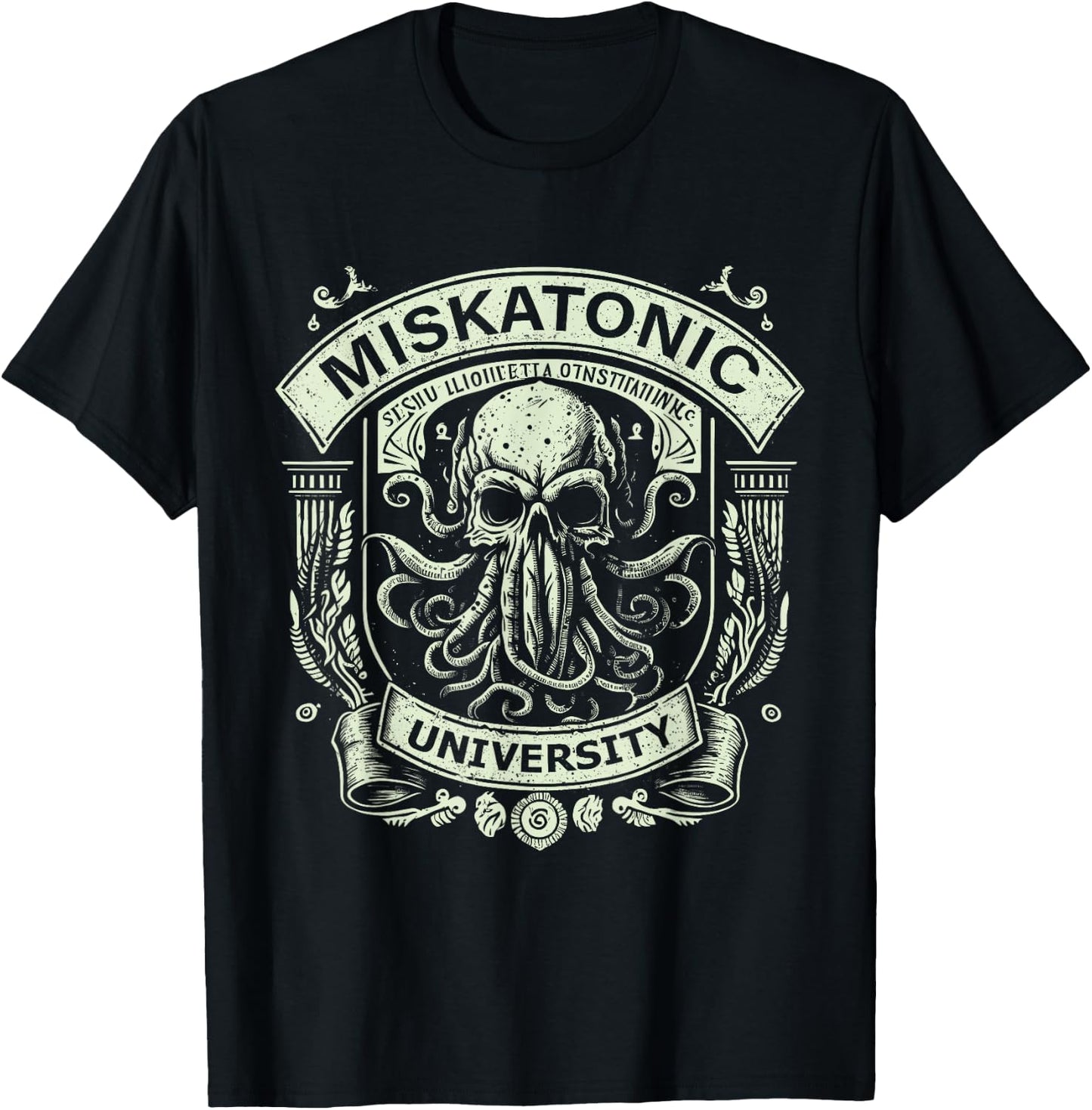 SAMURAI - Monster's Cryptozoology & Cryptids Cthulhu Miskatonic University - -Adults - Black - Small - Short Sleeve - Classic Fit - Halloween - Horror T-Shirt - T-Shirt | Black
