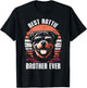 Best Rottie Brother Ever Rottweiler Dog Vintage T-Shirt - T-Shirt | Black