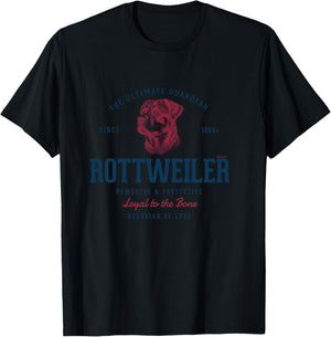 Retro Styled Vintage Rottweiler T-Shirt - T-Shirt | Black
