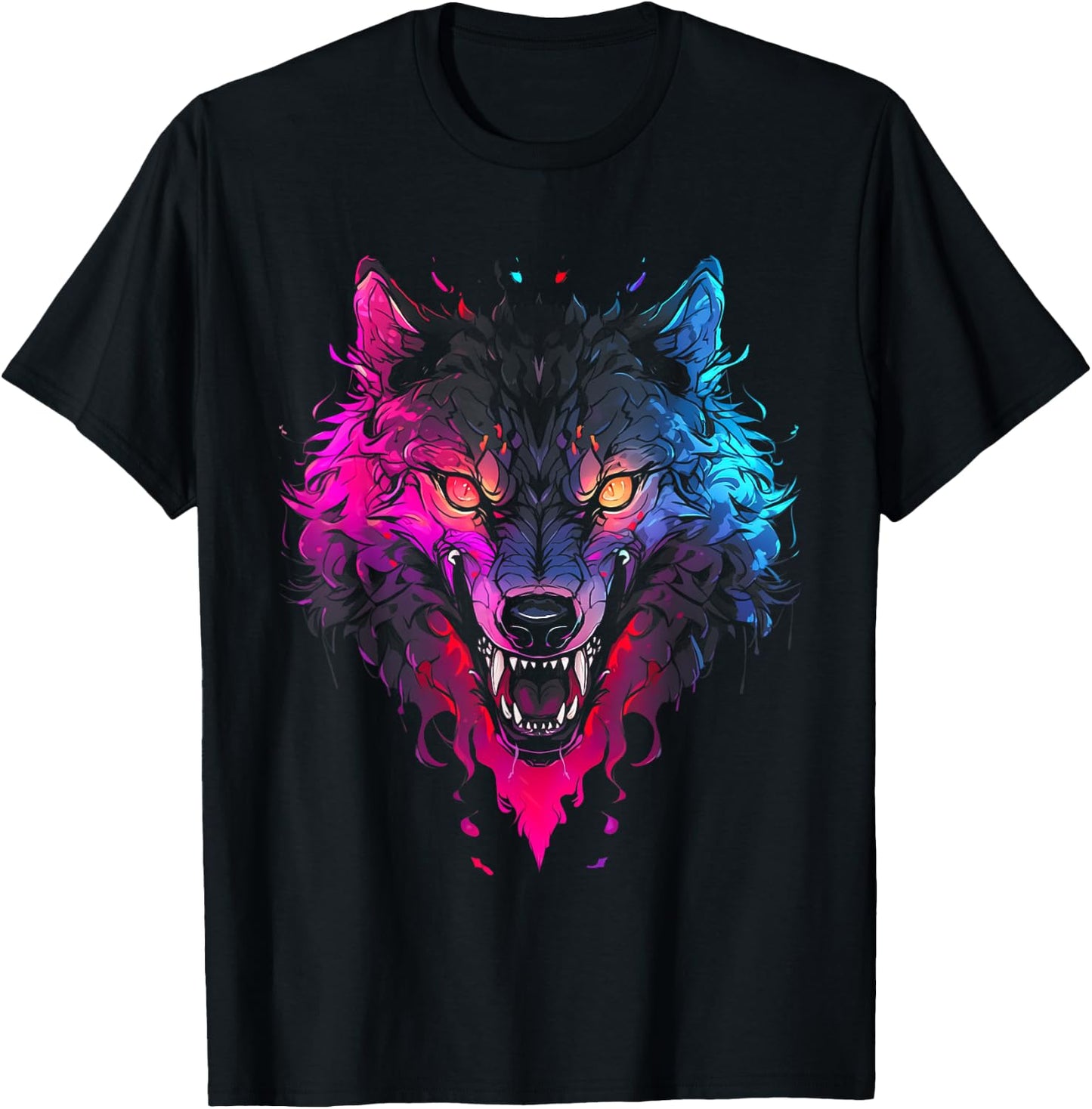 Horror Werewolf Head Halloween Mythology Wolf Shifter Lycan T-Shirt - T-Shirt | Black