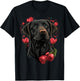 Two Labradors Valentines Day Love Couple Labrador Retriever T-Shirt - T-Shirt | Black
