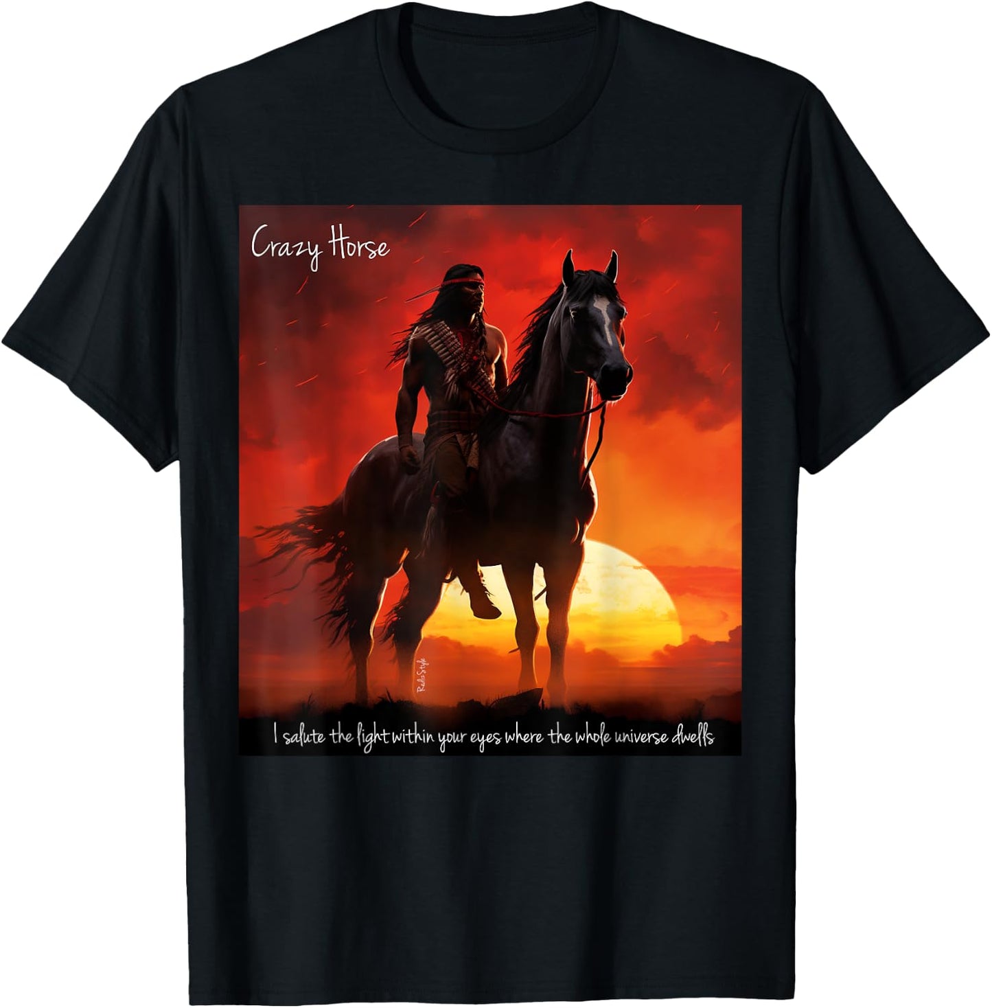 Crazy Horse T-Shirt - T-Shirt | Black