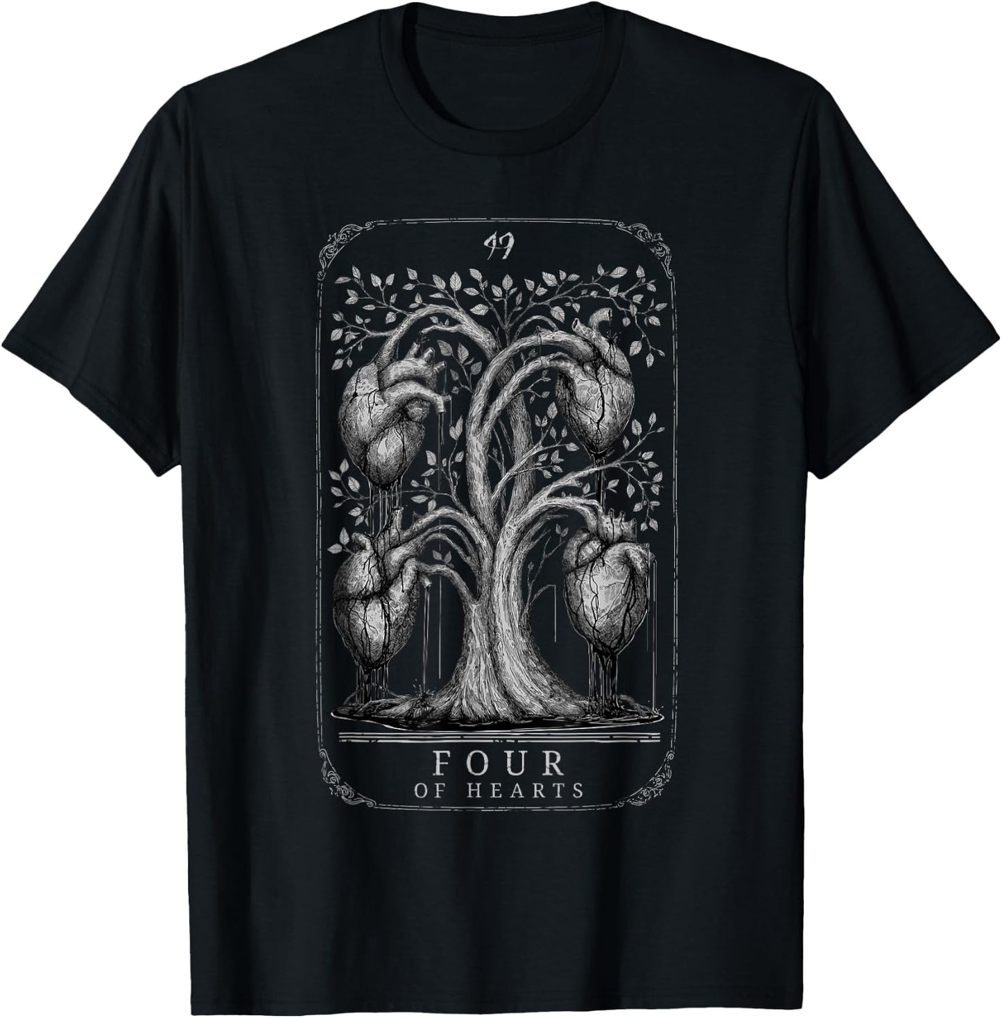 Hunt: Showdown Four Of Hearths T-Shirt - T-Shirt | Black
