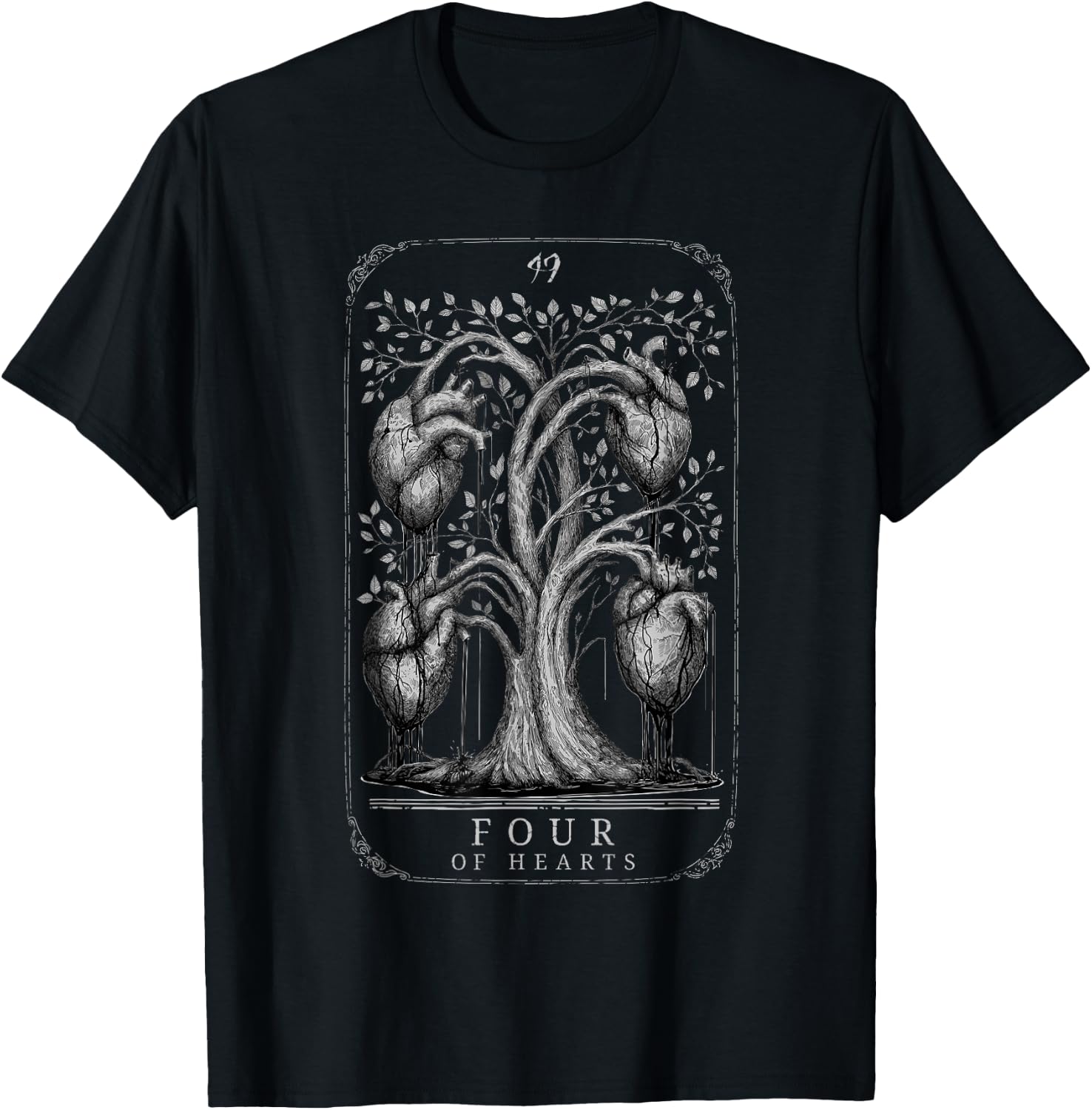 Hunt: Showdown Four Of Hearths T-Shirt - T-Shirt | Black