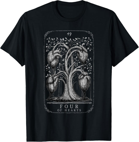 Hunt: Showdown Four Of Hearths T-Shirt - T-Shirt | Black