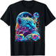 Colorful Rainbow Cheetah Graphic T-Shirt - T-Shirt | Black