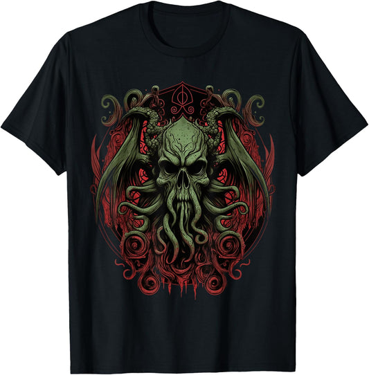 Cthulhu Lovecraft | Horror Cthulhu Myth | Entity of Cthulhu T-Shirt - T-Shirt | Black