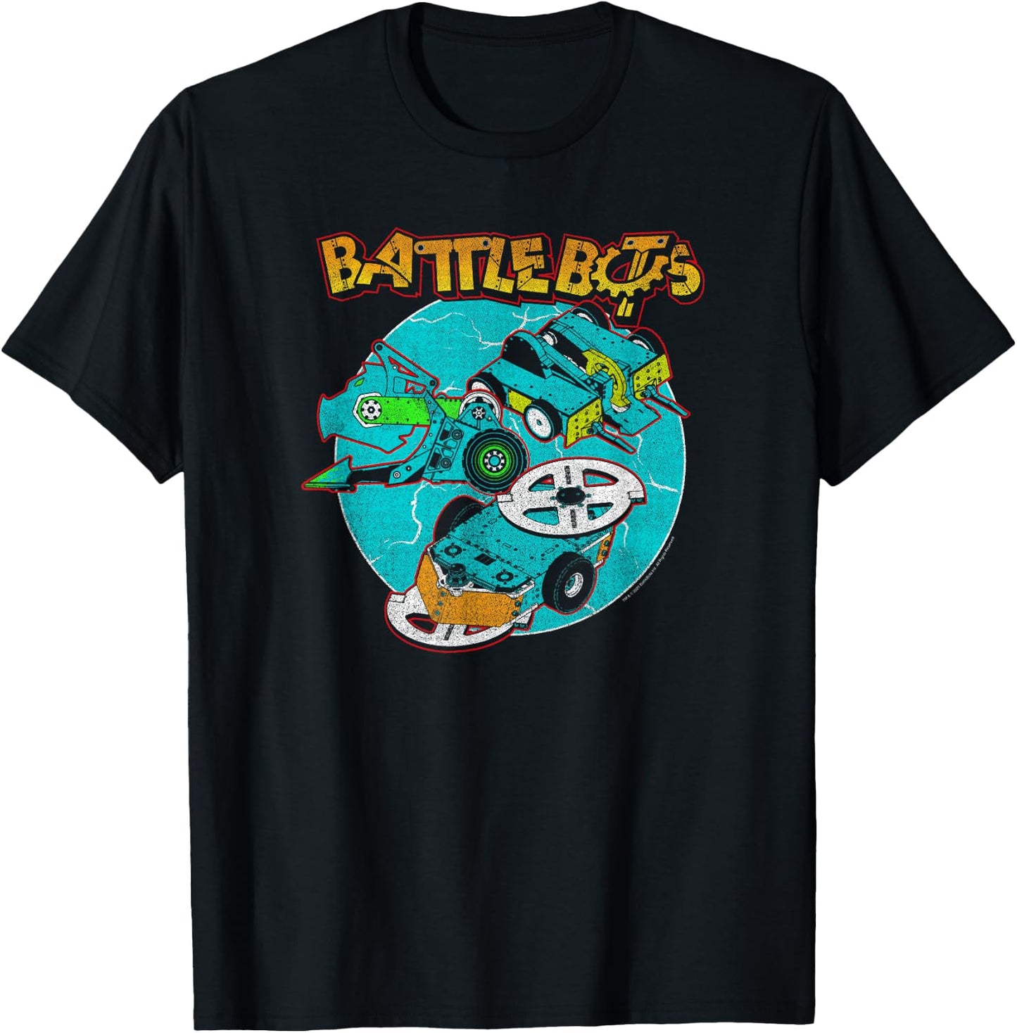 BattleBots Group Robot Lock Up Logo T-Shirt - T-Shirt | Black