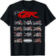 Evolution of the, CBR,Motorcycle,Motorbike,Biker,Sportsbike T-Shirt - T-Shirt | Black