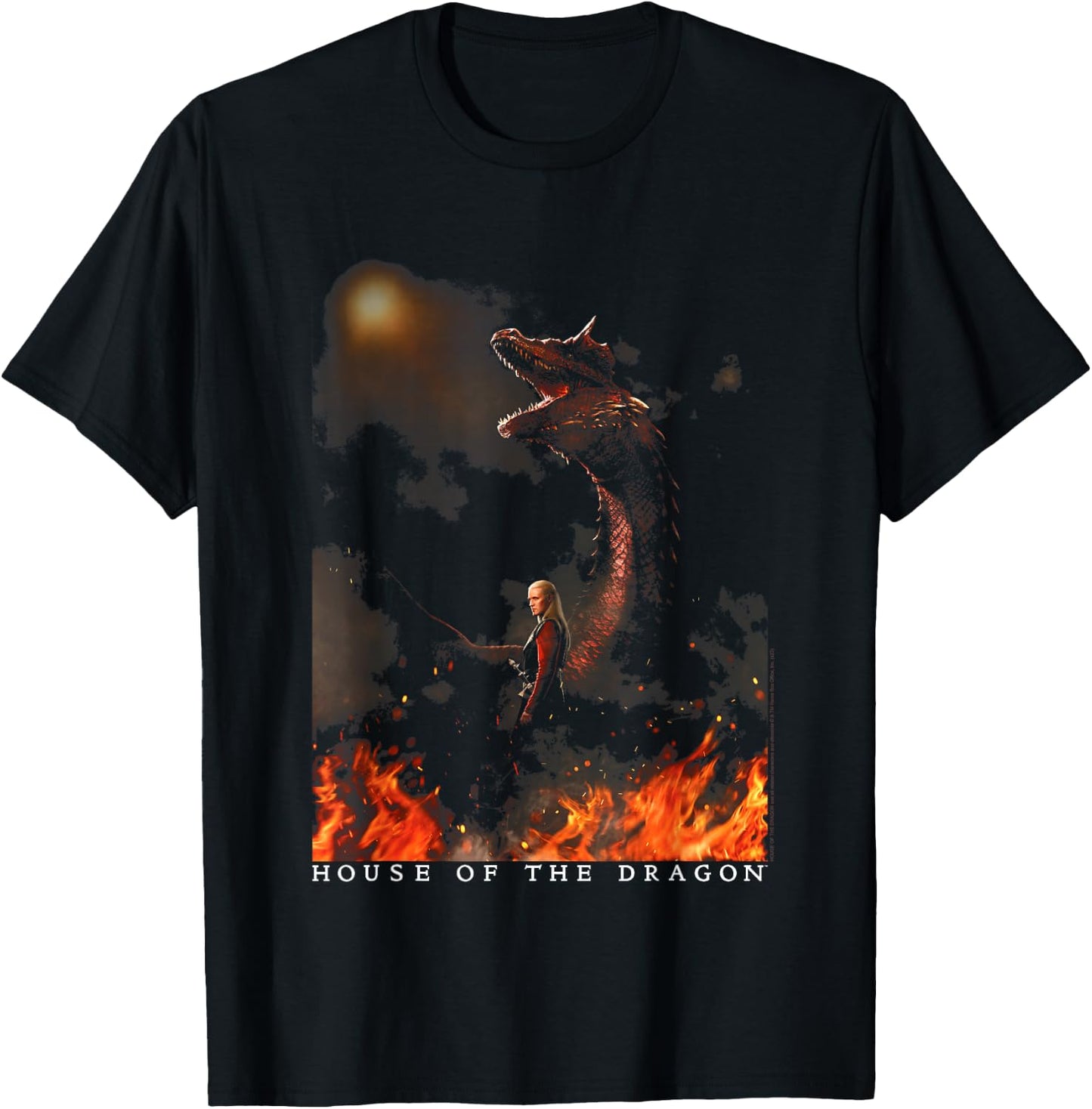 House of The Dragon Daemon with Dragon T-Shirt - T-Shirt | Black