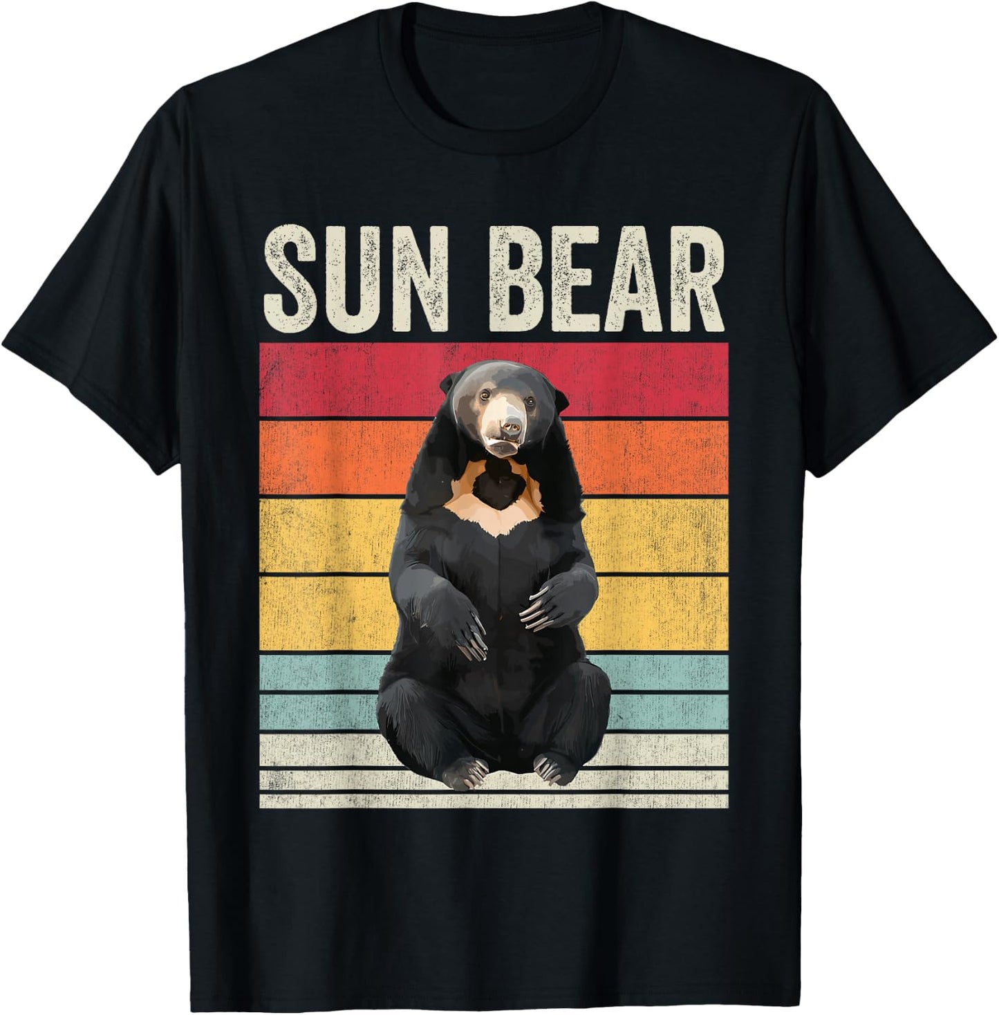 Sun Bear Vintage, Sun Bear T-Shirt - T-Shirt | Black