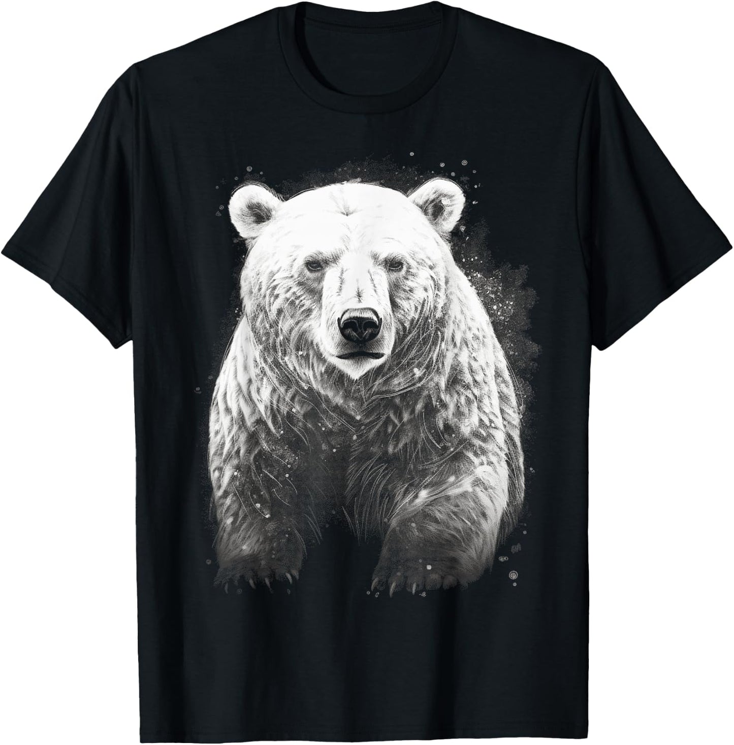 Polar Bear wild animals art animal animal Polar Bear T-Shirt - T-Shirt | Black