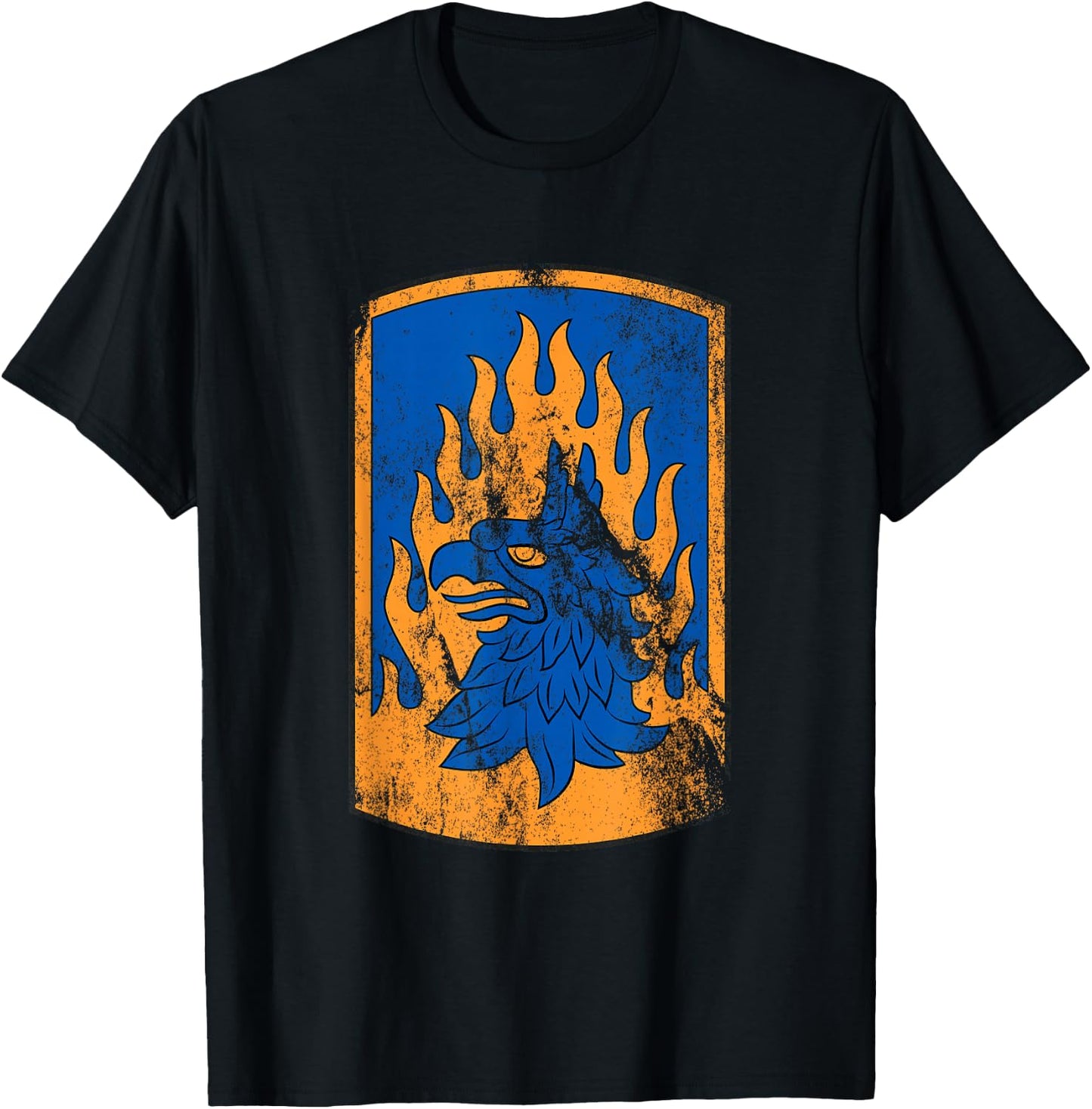 12th Combat Aviation Brigade Patch - 12th CAB Vintage T-Shirt - T-Shirt | Black