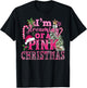 I'm Dreaming Of A Pink Christmas Tree Lights Candy Cane T-Shirt - T-Shirt | Black