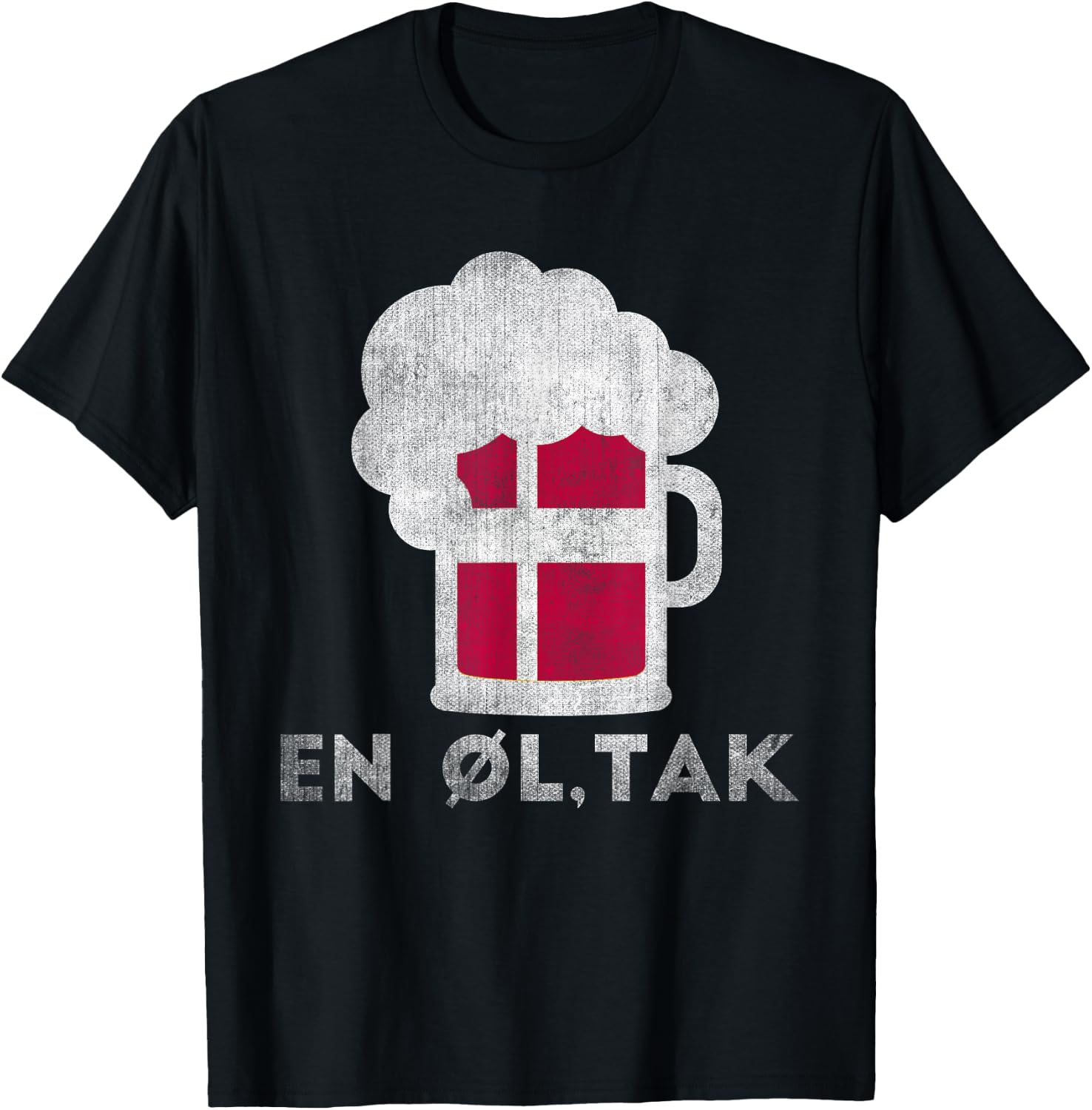 Funny Danish Beer Order Denmark T-Shirt - T-Shirt | Black