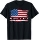 American Flag Chicken 4th Of July Farmer Farming Patriotic T-Shirt - T-Shirt | Black