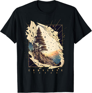 Converse Texas Vintage Forest T-Shirt - T-Shirt | Black