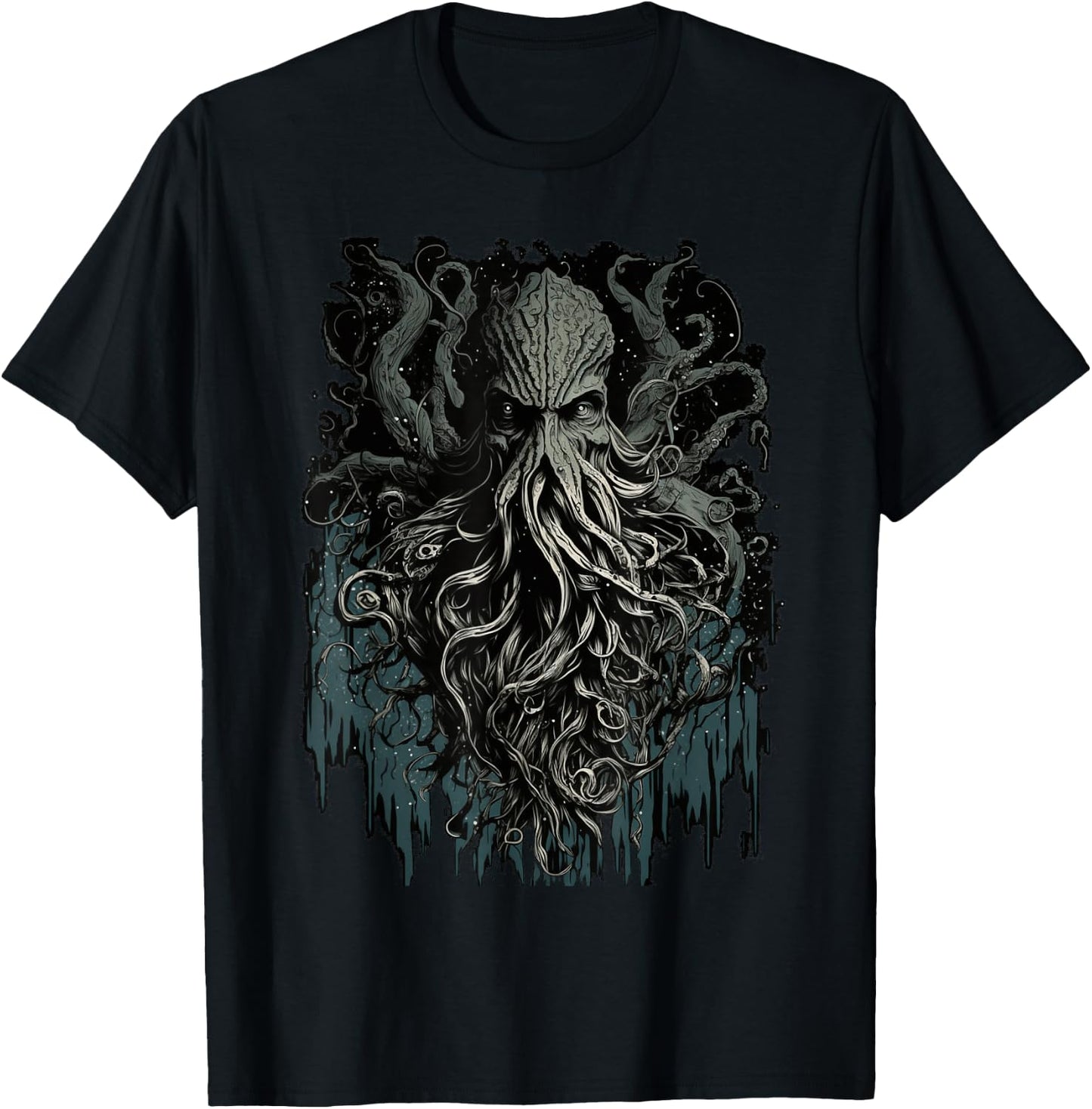 Cthulhu Lovecraft | Horror Cthulhu Myth | Entity of Cthulhu T-Shirt - T-Shirt | Black
