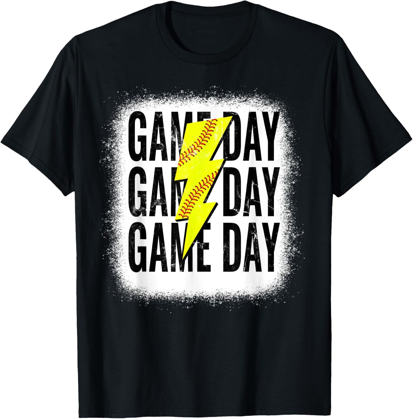 Softball Mom Leopard Game Day Mother's Day T-Shirt - T-Shirt | Black