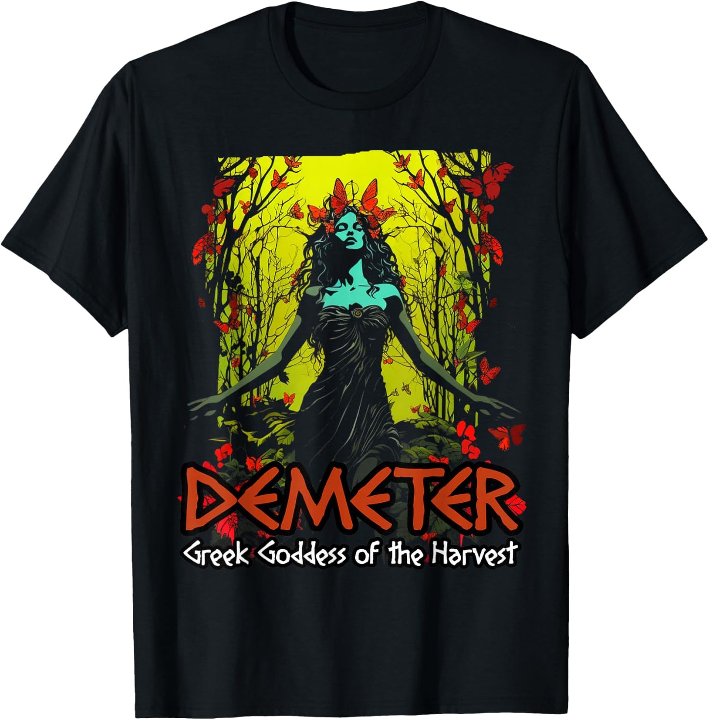 Greek Goddess Greek Mythology Demeter T-Shirt - T-Shirt | Black