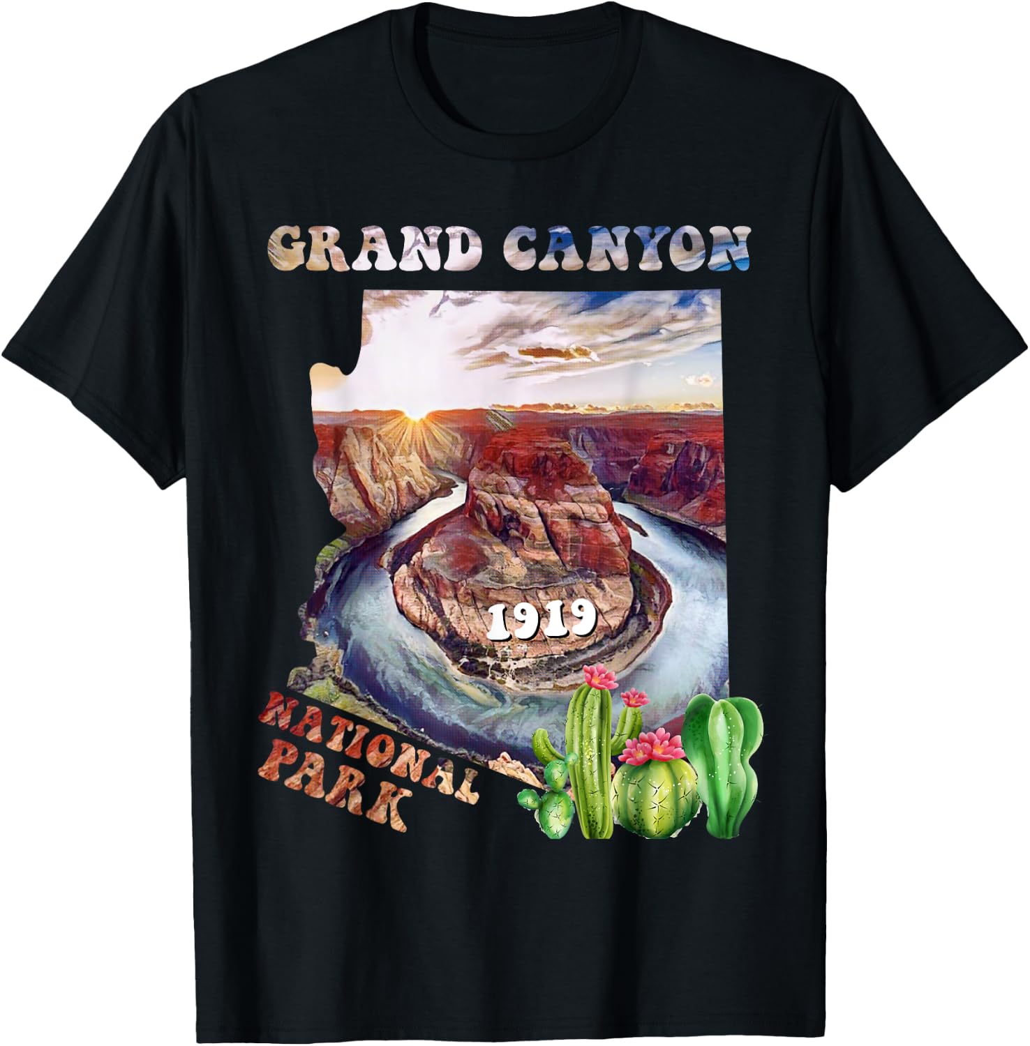 Grand Canyon National Park T-Shirt - T-Shirt | Black