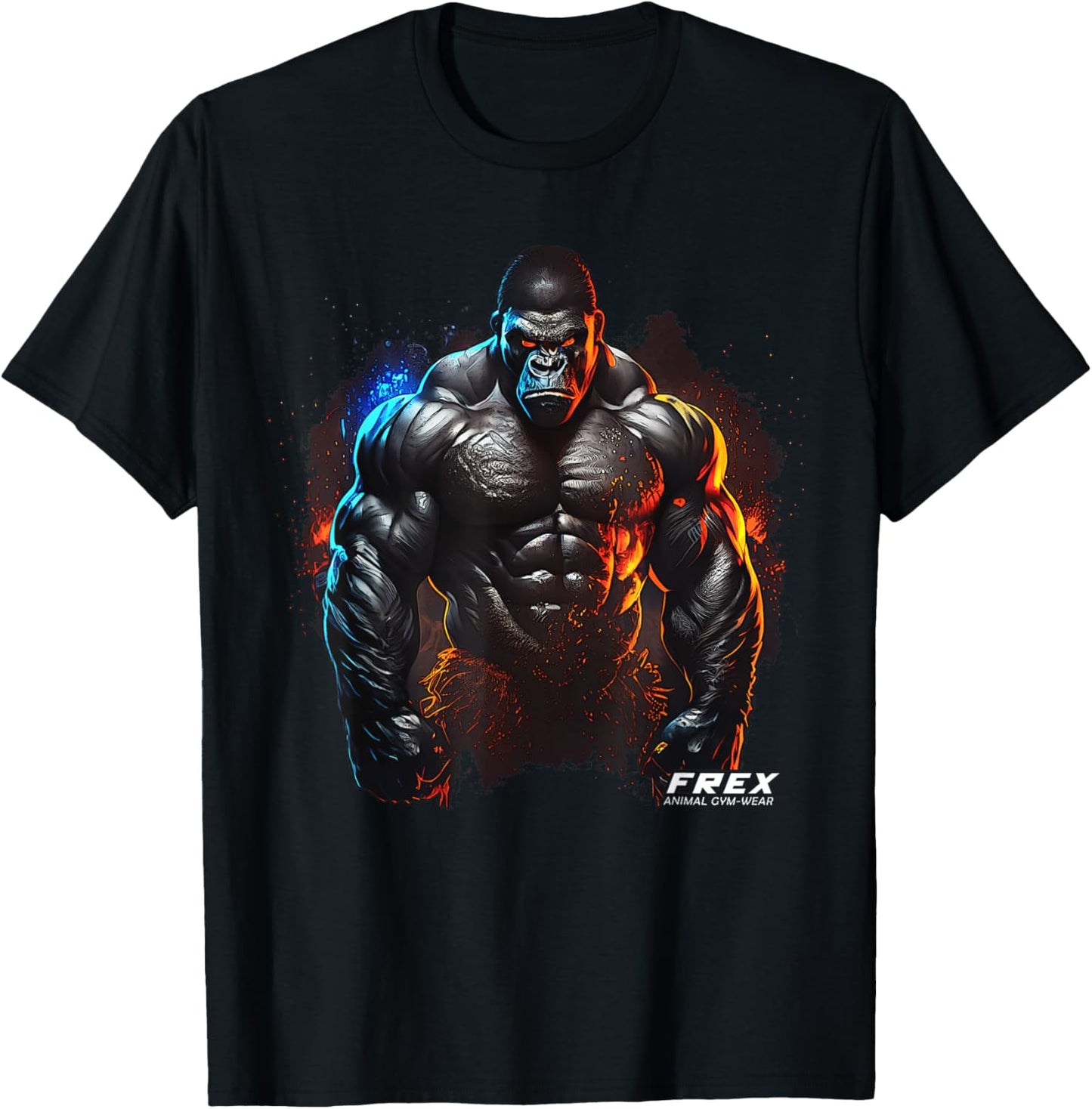 Gorilla Monkey Gym Wear Bodybuilding Workout Motivation T-Shirt - T-Shirt | Black