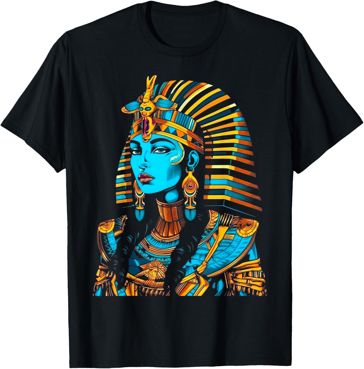 Egyptian Goddess Design T-Shirt - T-Shirt | Black