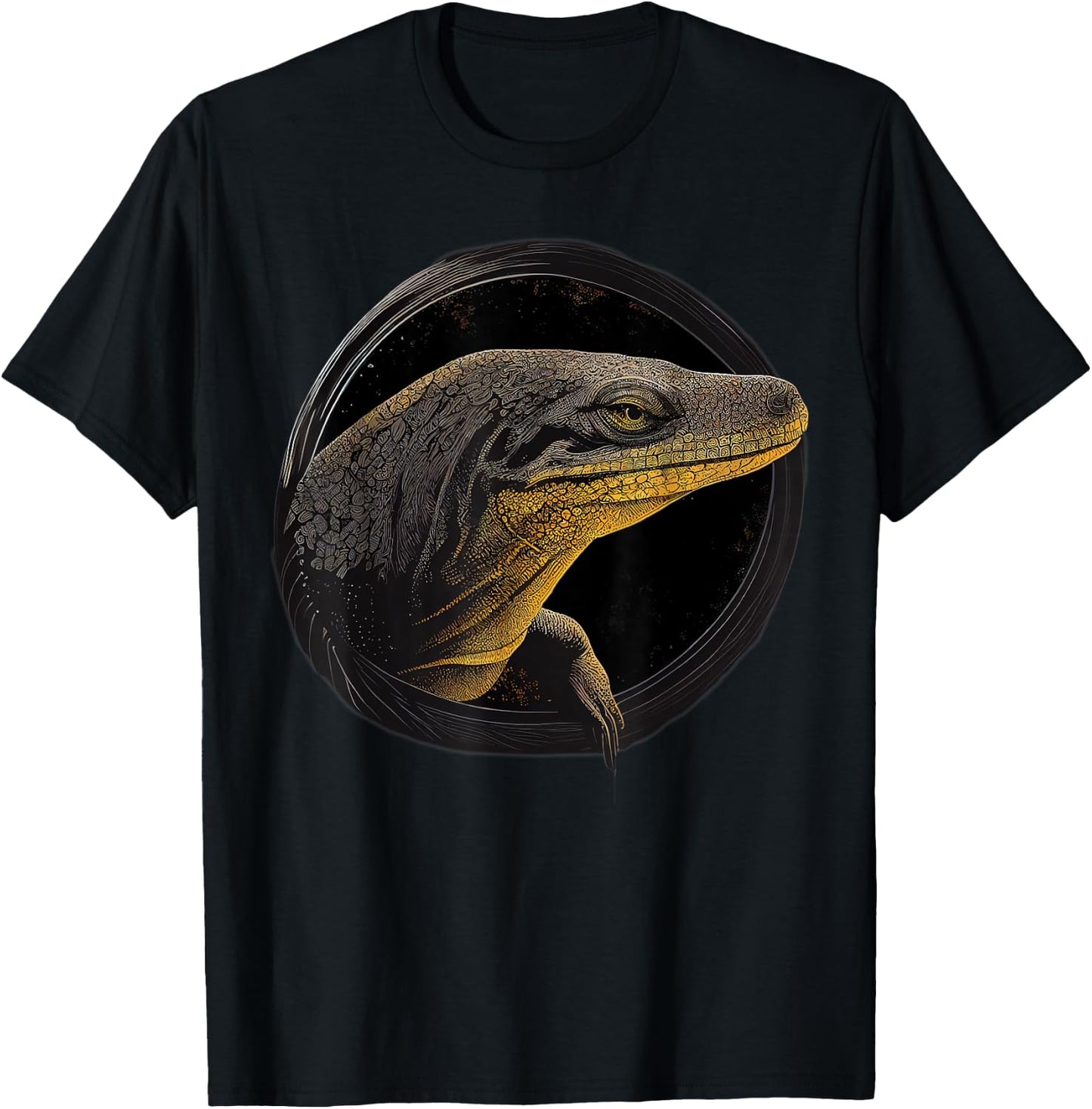Comodo Dragon Animal Lover Wildlife Comodo Dragons T-Shirt - T-Shirt | Black