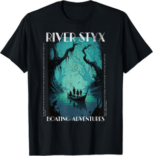 River Styx, Boating Adventures Cool Literature Reading Cute T-Shirt - T-Shirt | Black