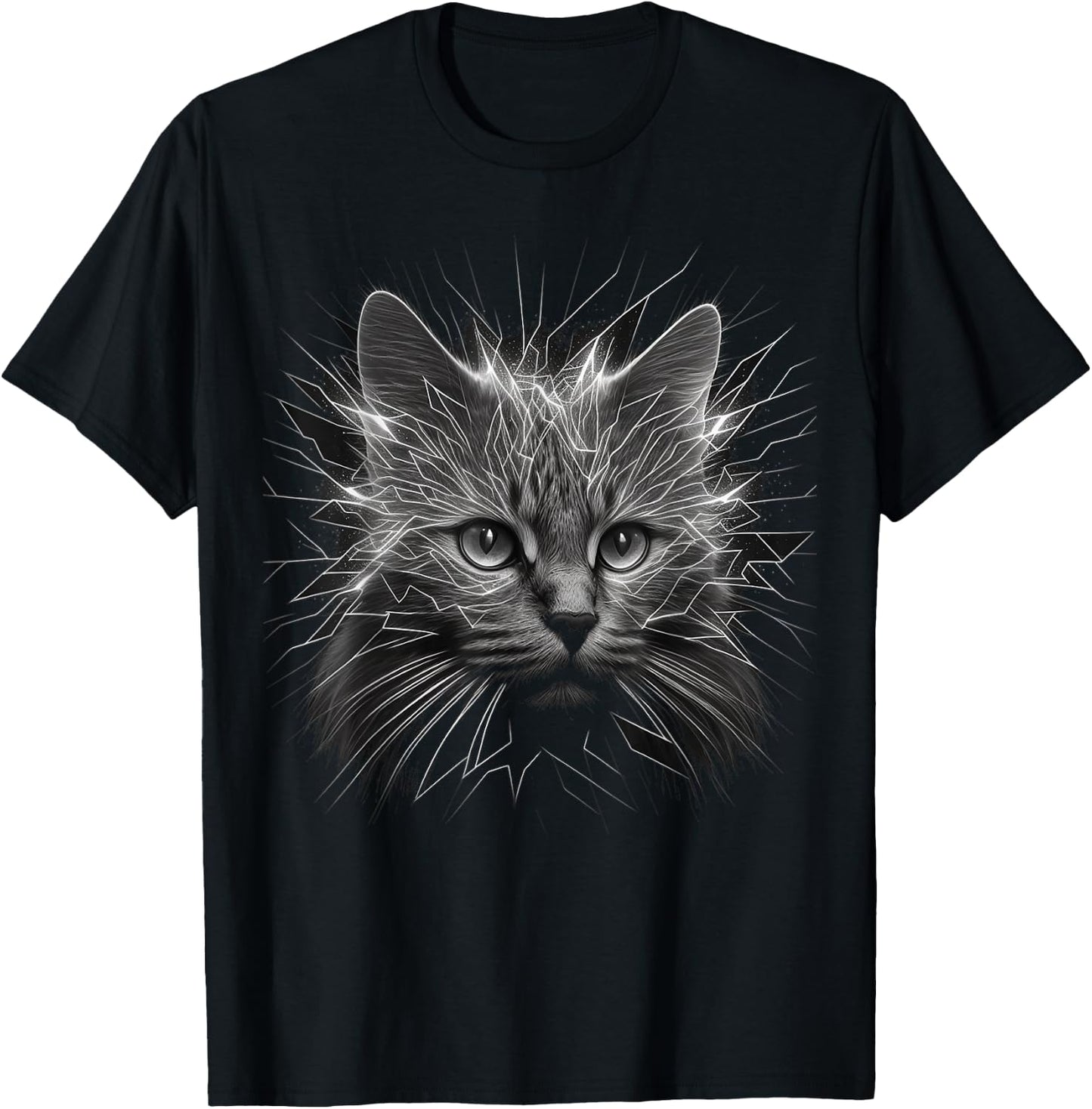 Cat, animal lovers, animal cat T-Shirt - T-Shirt | Black