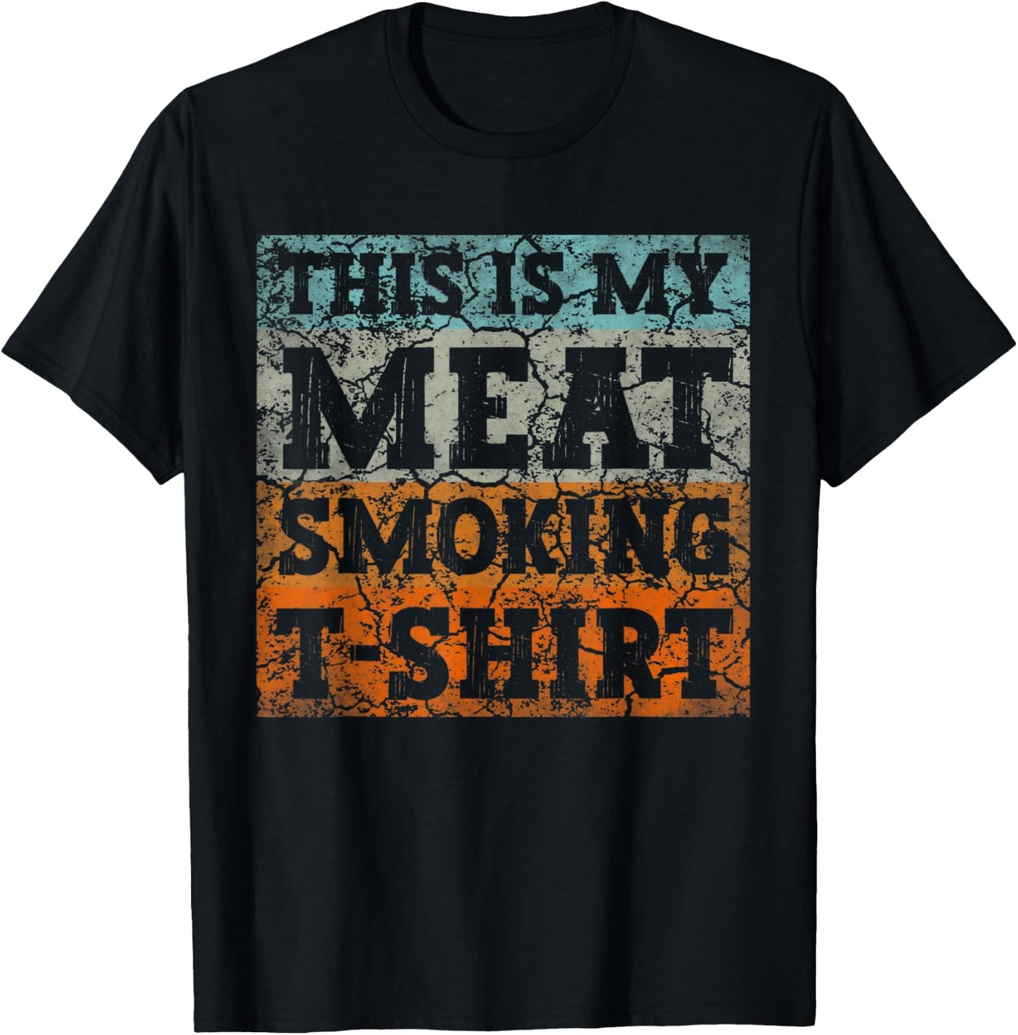 This Is My Meat Smoking Shirt Smoker BBQ Grilling Gift T-Shirt - T-Shirt | Black