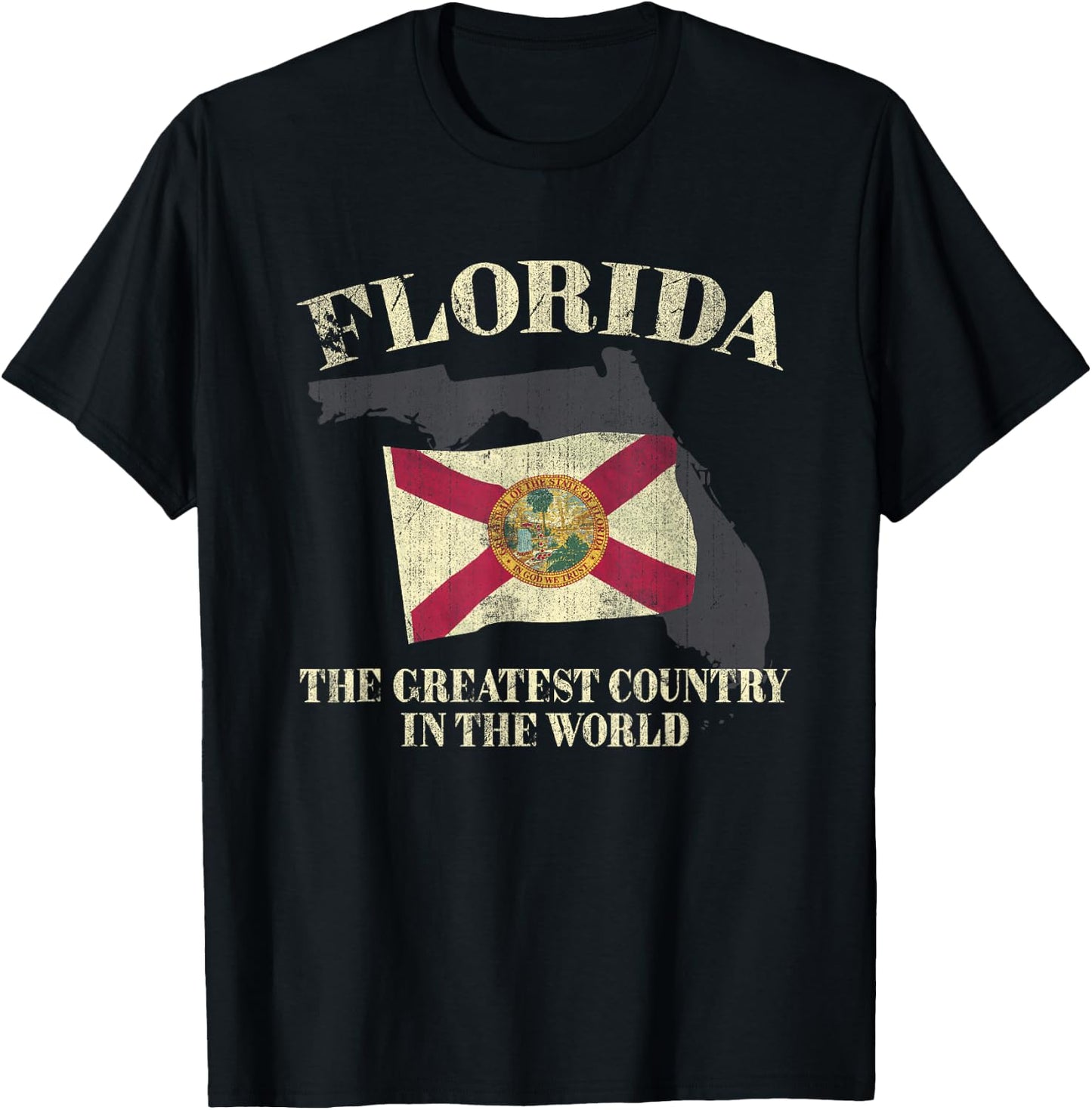 Florida The Greatest Country In The World T-Shirt - T-Shirt | Black