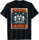Galactic Warning: Alien Stranger Danger T-Shirt - T-Shirt | Black