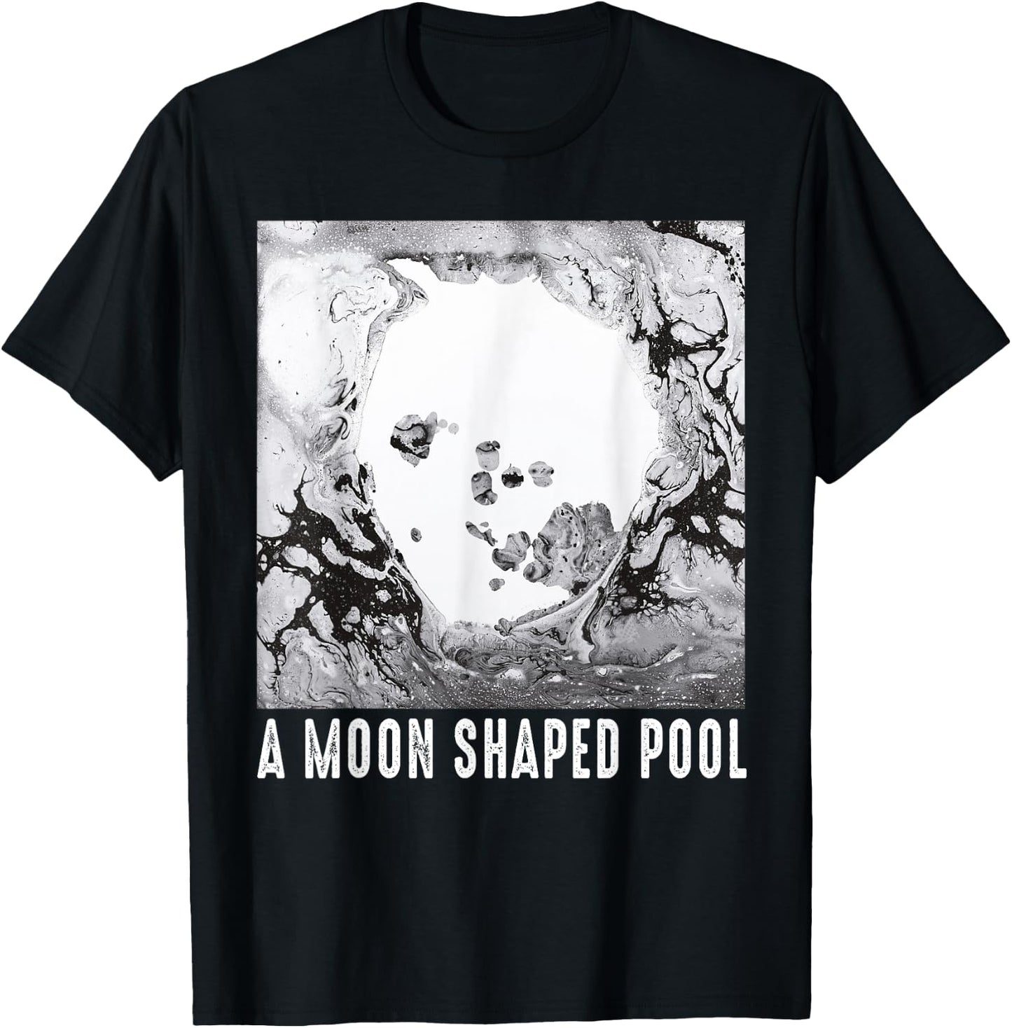 Vintage Radio Music 80s 90s Shaped Pool Outfits Moons Music T-Shirt - T-Shirt | Black