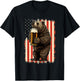 Bear Drinking Beer T-Shirt - T-Shirt | Black