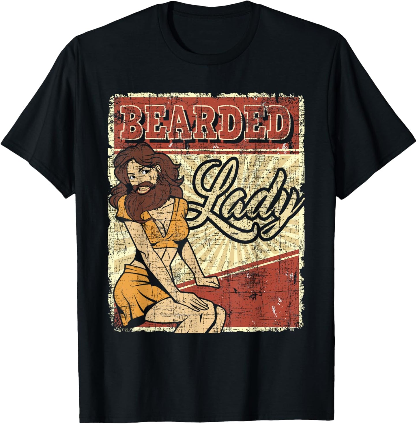 Bearded Lady - Circus Birthday Party Circus Costume T-Shirt - T-Shirt | Black