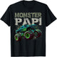 Monster Truck Papi Family Matching Monster Truck Lovers T-Shirt - T-Shirt | Black