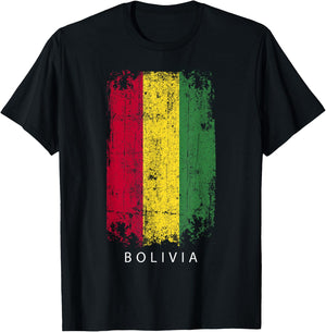 Bolivia Souvenir Design - Country Flag Bolivia T-Shirt - T-Shirt | Black