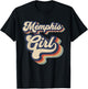 Vintage Design For Girls From Memphis Tennessee T-Shirt - T-Shirt | Black
