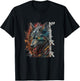 Wolf Fenriswolf Fenrir Viking Valhalla Runes T-Shirt - T-Shirt | Black