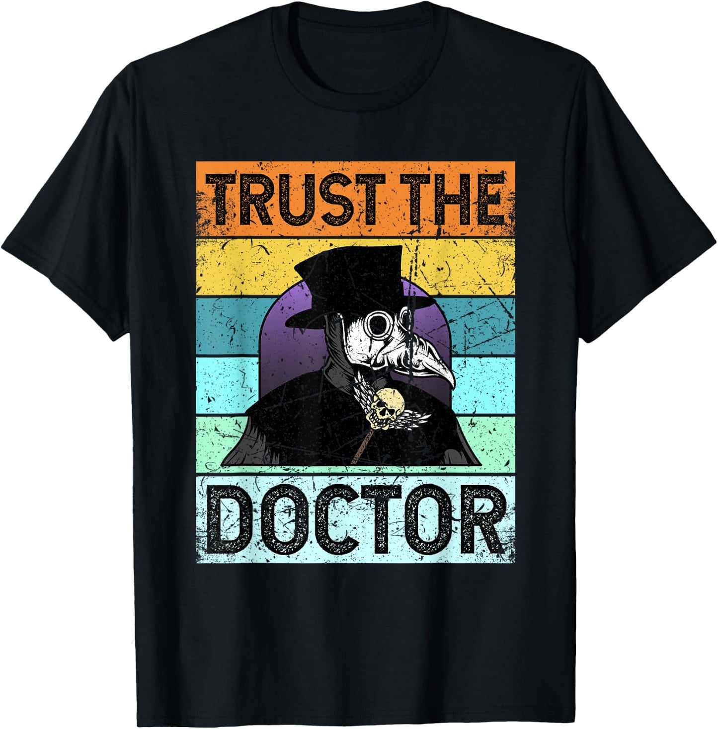 Plague Doctor Shirt Outfit Costume Women Kids T-Shirt - T-Shirt | Black