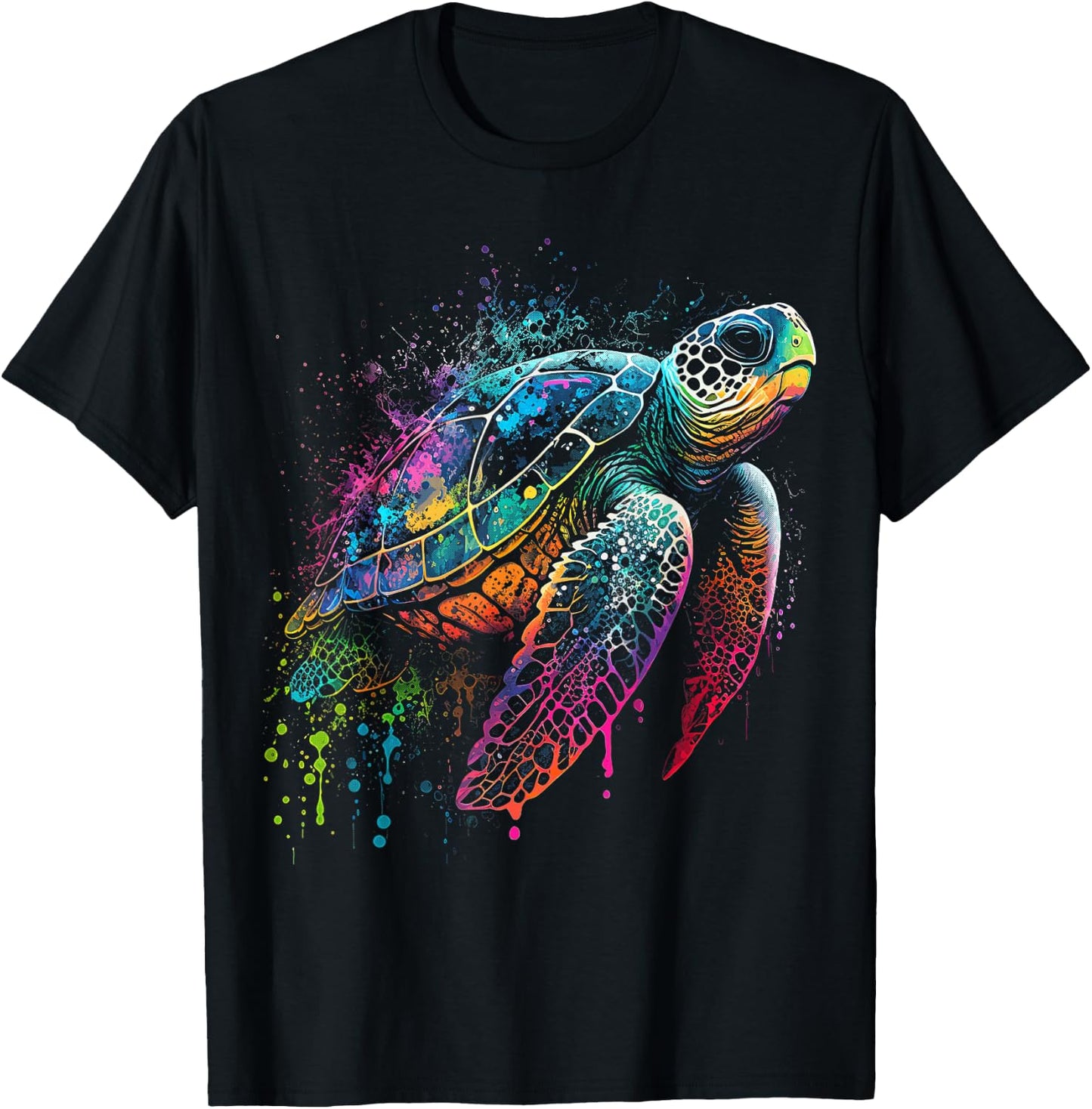 Sea Turtle Beach Lover Ocean Animal Graphic Novelty T-Shirt - T-Shirt | Black