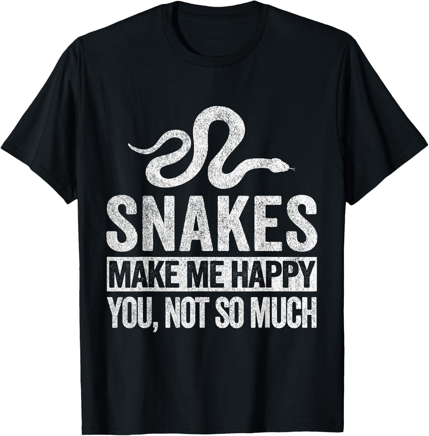 Snake Lover Funny Snake Quote Retro T-Shirt - T-Shirt | Black