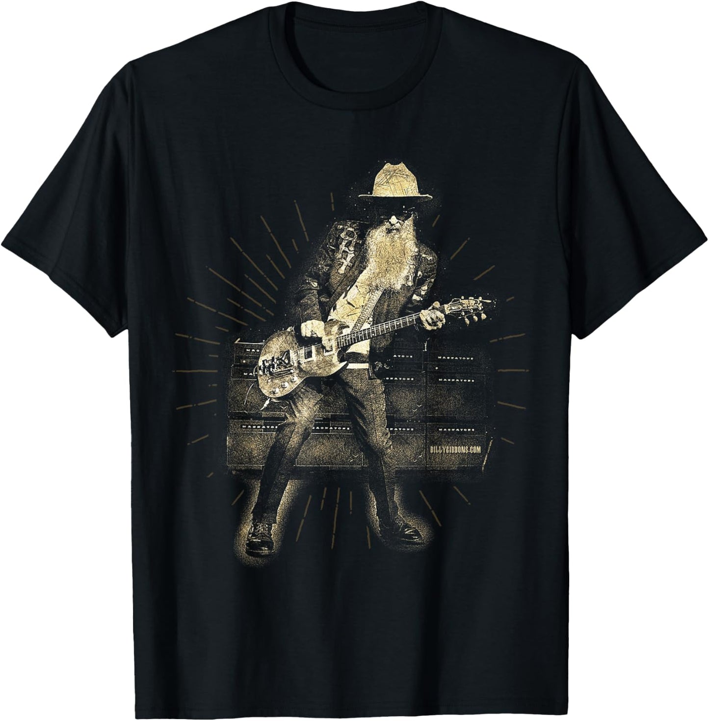 Official Billy F Gibbons from ZZ Top Live III T-Shirt - T-Shirt | Black