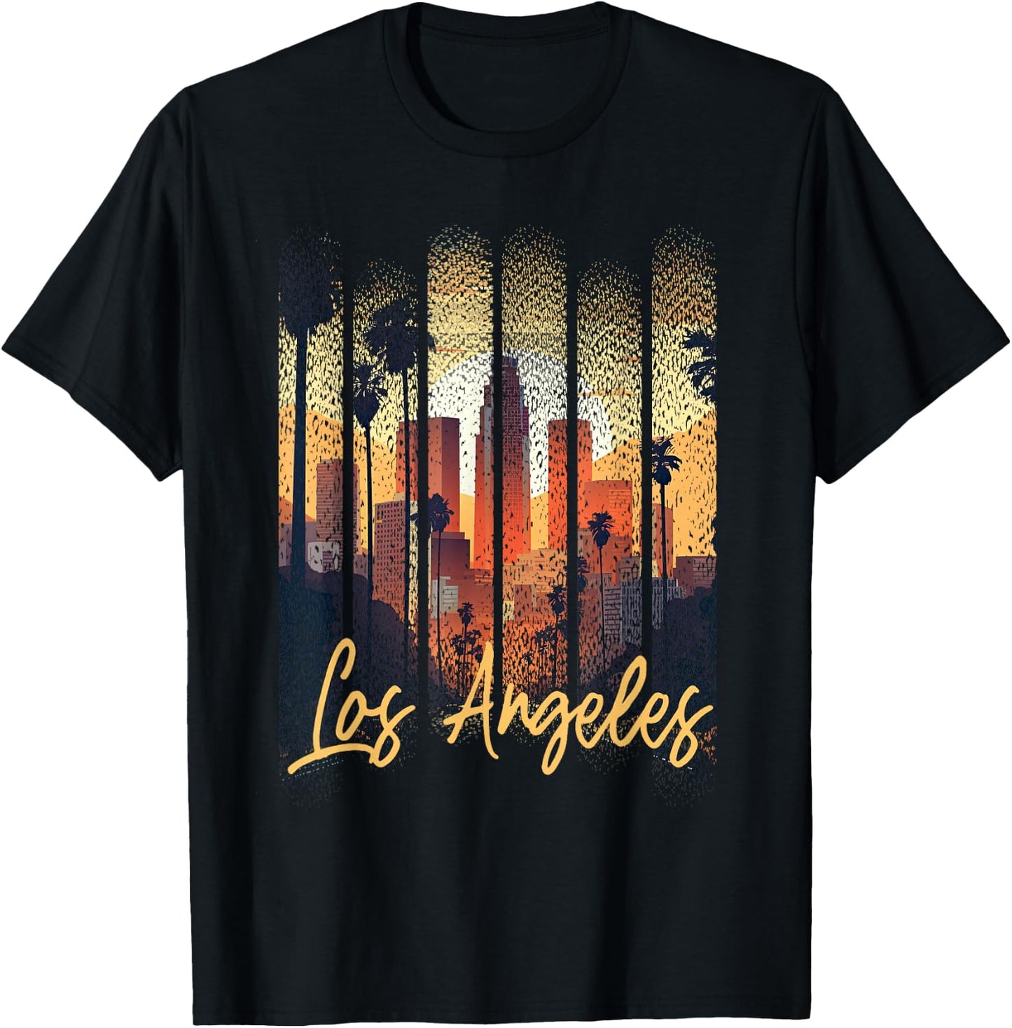Los Angeles California City Downtown Skyline California L.A. T-Shirt - T-Shirt | Black