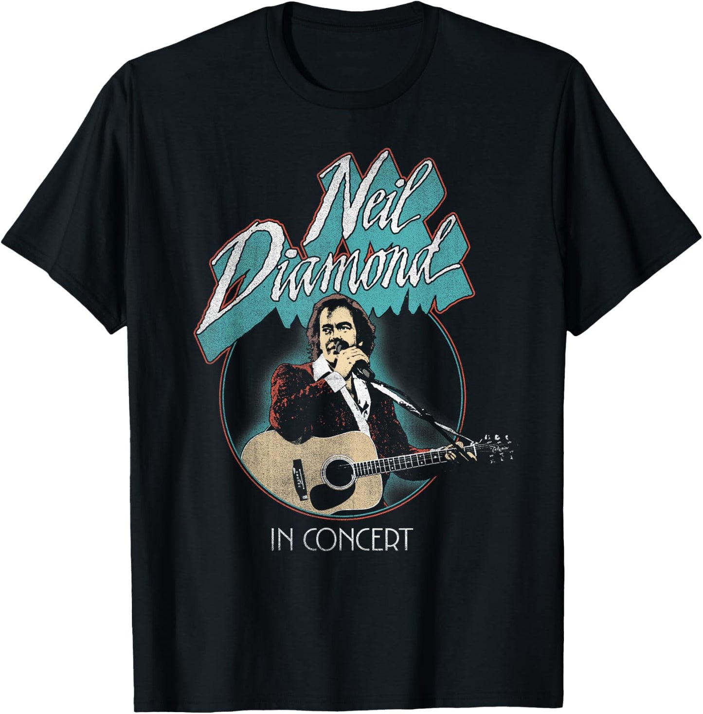 Official Neil Diamond In Concert T-Shirt - T-Shirt | Black