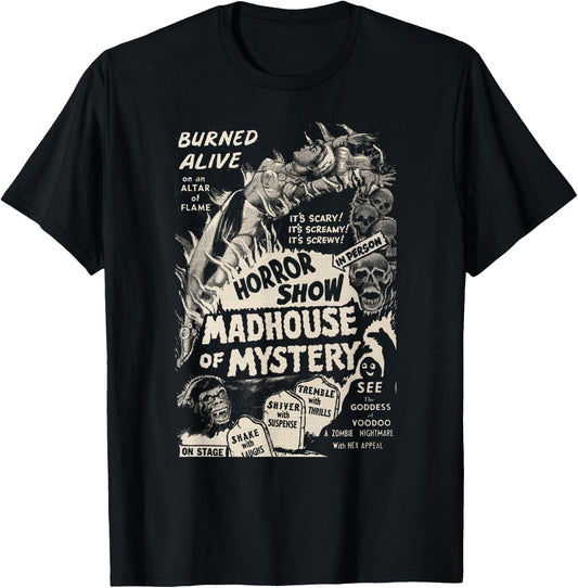 Vintage Halloween Monsters Slasher Horror Movie Horror Show T-Shirt - T-Shirt | Black