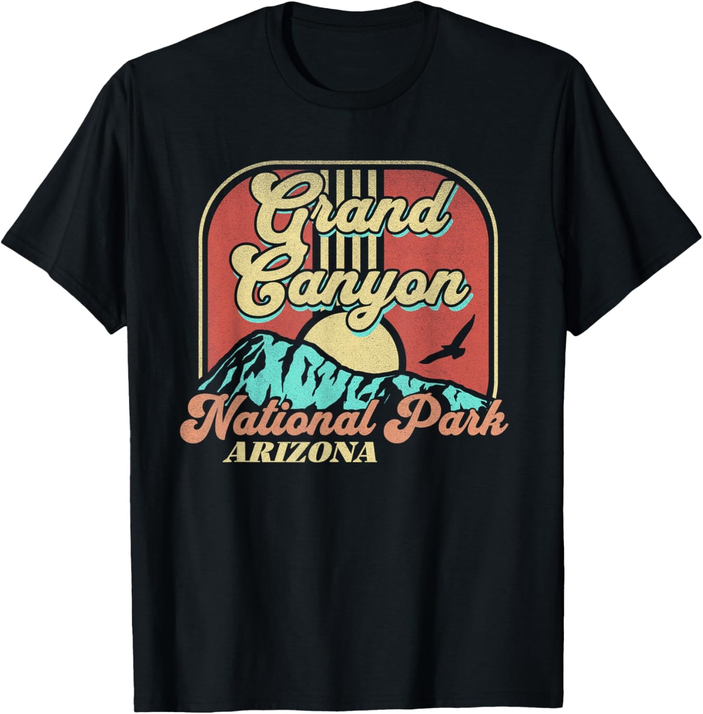 Grand Canyon National Park Arizona Nature Hiking Outdoors T-Shirt - T-Shirt | Black
